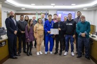 ATLETA KAUÊ GABRIEL RECEBE MOÇÃO DE APLAUSOS 