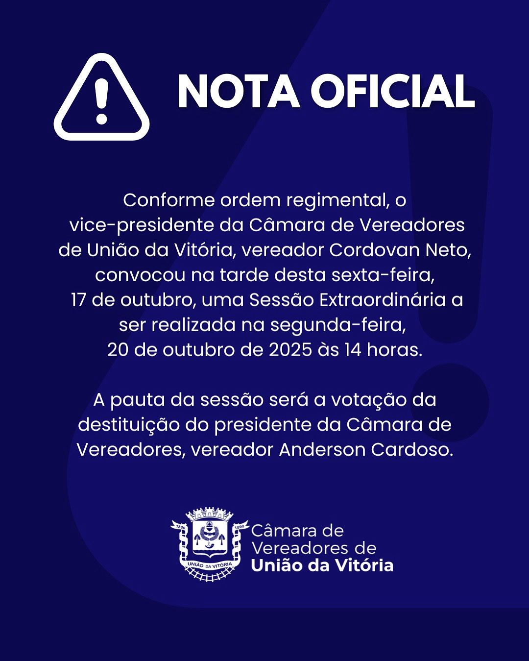 Nota Oficial